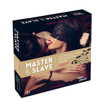 Master & Slave BDSM Kit tijgerprint (Beige)